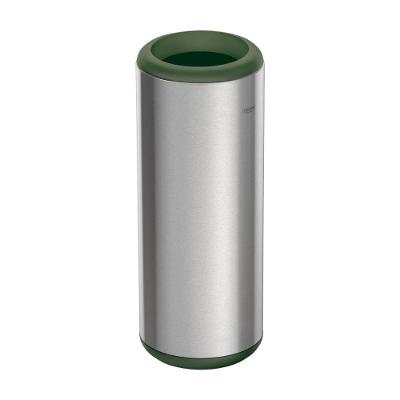 Lixeira Portofino Lyf 31L Aço Inox Manual Sustentável Tramontina Verde