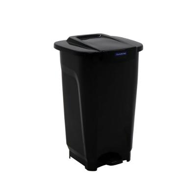 Lixeira T-force 50L Polipropileno com Pedal Preto Tramontina