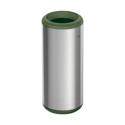 Lixeira Portofino Lyf 15L Aço Inox Manual Sustentável Tramontina Verde