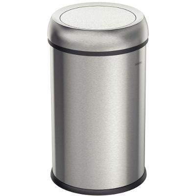 Lixeira Perfecta 65L Aço Inox Abertura Basculante Escovado Tramontina