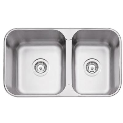 Cuba Dupla Isis 2c 34-28 Bs Perfecta Retangular de Embutir Aço Inox Acetinado Inox Tramontina