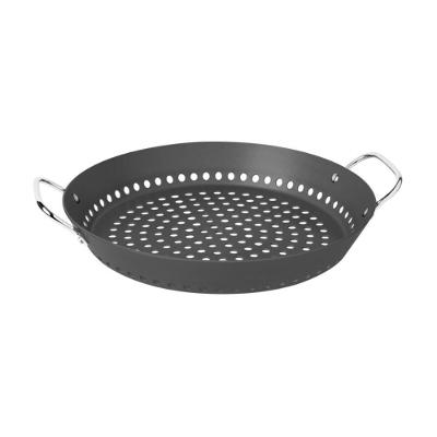 Grelha Tramontina Churrasco para Assar em Alumínio Anodizado Revestimento Durável Grafite 30CM