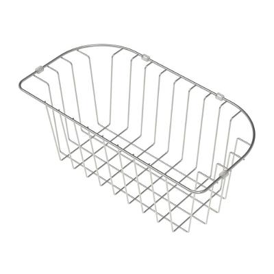 Cesto Aramado para Cuba Morgana 60 FX em Aço Inox com Apoio em Polietileno para Cozinha Prata