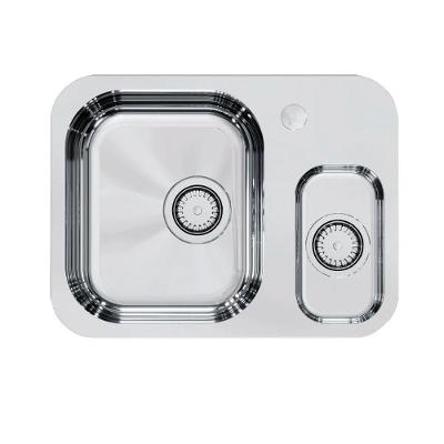 Cuba de Embutir Lift Retangular Aço Inox Brilhante Prata Docol 40CM 2 Cubas
