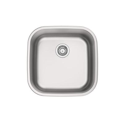 Cuba Aria Maxi 40 Bs Prime Quadrada Embutir Ou Sobrepor Aço Inox Acetinado com Válvula Prata