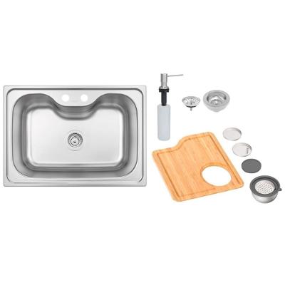 Cuba de Sobrepor Morgana 60 Fx Retangular Aço Inox Acetinado Inox Tramontina 48.5CM 40L