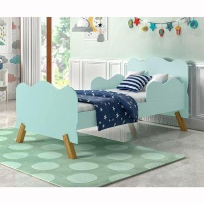 Cama Infantil Angel Mini com Acabamento Laqueado MDF Verde Menta Cambel