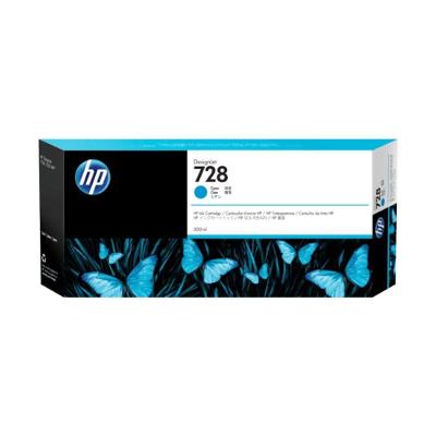 Cartucho de Tinta HP 728 Ciano 300ML para Plotter T730 T830 F9K17A