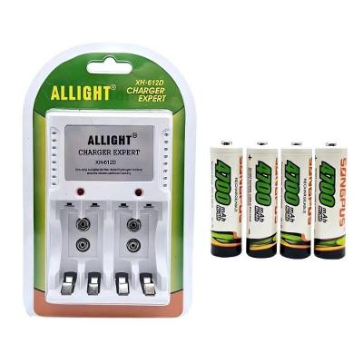 Carregador de Pilhas OEM Charger Expert A-612 Bivolt com Auto Stop e LED 4 AA