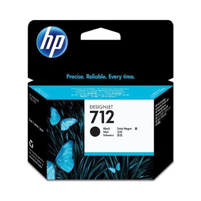 Cartucho de Tinta HP 712 Preto para Plotter T250 T650 38ML Original HP