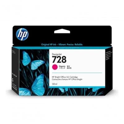 Cartucho de Tinta HP 728 Magenta F9J66A para Plotter T730 T830 Original 130ML