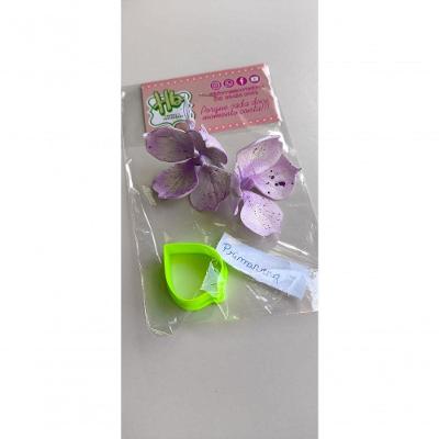 Cortador Flor Primavera em Silicone Transparente Kit HB Formas e Cortadores