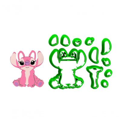 Cortador Angel Stitch (Lilo) Modular Plástico PLA 6CM HB Formas e Cortadores