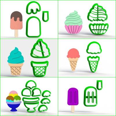 Cortador Kit Confeitaria Doces Sorvetes Picolé Plástico PLA 4CM Transparente 1 Unidade HB Formas