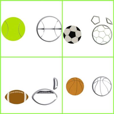 Cortador Kit Bolas Plástico PLA 3CM Kit 4 Unidades HB Formas e Cortadores