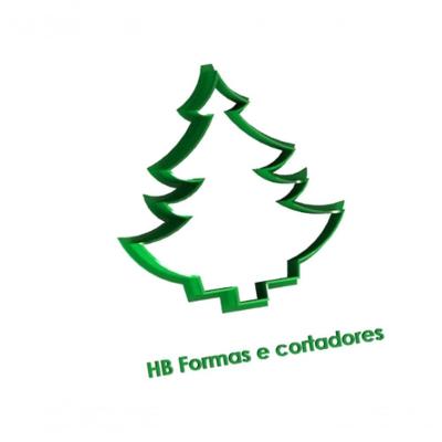 Cortador de Árvore de Natal Pinheiro sem Estrela Plástico PLA 5CM Transparente HB Formas