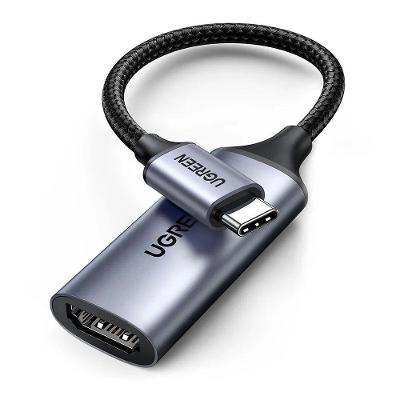 Adaptador CM297 USB Tipo C para HDMI 2.0 Fêmea 4K 60Hz Cinza Ugreen Cabo 10CM