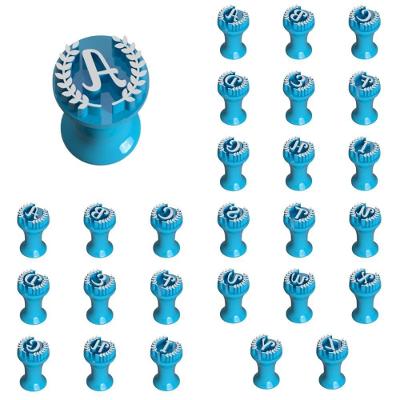 Carimbo Kit Alfabeto Realeza em Plástico PLA 2CM HB Formas e Cortadores