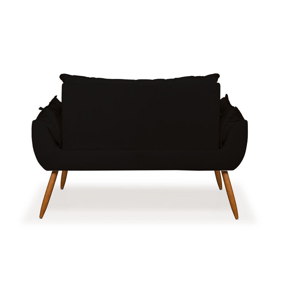 Sofá Opala Namoradeira Para Sala ? Balaqui Decor preto - 3