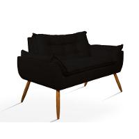 Sofá Opala Namoradeira Para Sala ? Balaqui Decor preto - 1