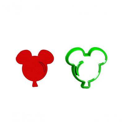 Cortador Mickey Balão Bexiga Modular Plástico PLA 5CM Kit 4 Tamanhos HB Formas e Cortadores