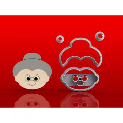 Cortador Chapeuzinho Vermelho - Vovozinha Modular Plástico PLA 6CM HB Formas e Cortadores
