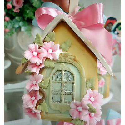 Cortador Casa Casinha Pão de Mel BWB 9918 Plástico PLA 9,5CM Transparente HB Formas e Cortadores