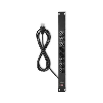 Filtro de Linha Intelbras EPR 208 com Proteção Contra Surtos Preto 48.8CM 8 Tomadas Bivolt