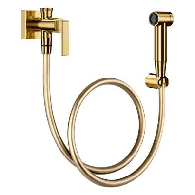 Ducha Higiênica Docolchroma com Registro e Gatilho Ouro Polido Docol Bivolt