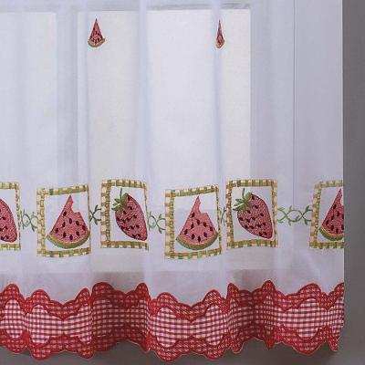 Cortina Doce Lar para Cozinha 2,00M X 1,40M Poliéster Amarela Vilela Enxovais