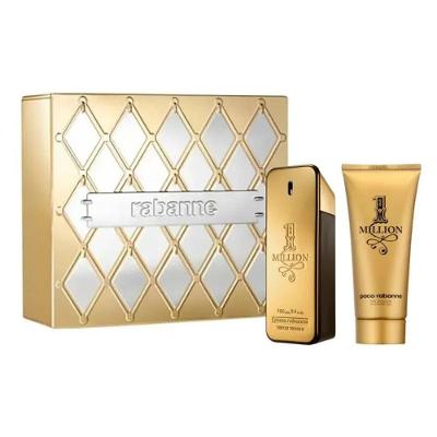 Kit Perfume 1 Million Paco Rabanne Eau de Toilette Masculino Amadeirado Especiarado 100ML + SG 100ML