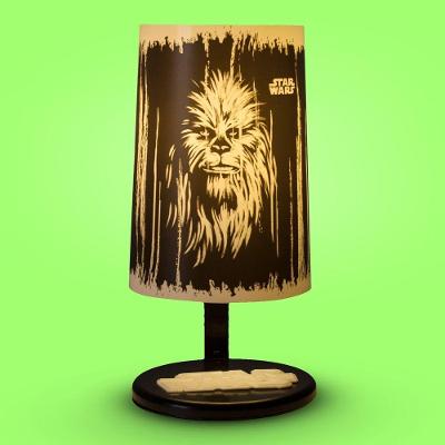 Luminária Abajur Chewbacca Star Wars com Design de Personagem e Decoração Temática Preto