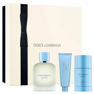 Kit Perfume Light Blue Pour Homme Eau de Toilette Masculino Fresca 100ML Dolce & Gabbana + Shower