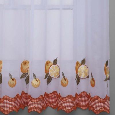 Cortina Doce Lar Citrus 2,00x1,40M Poliéster para Cozinha Amarelo