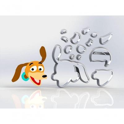 Cortador Slinky Modular Plástico PLA 7CM Toy Story HB Formas e Cortadores