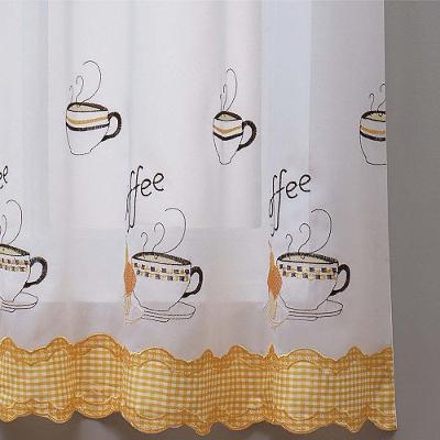 Cortina Doce Lar para Cozinha 2,00m X 1,40m Poliéster com Privacidade Café Vilela Enxovais