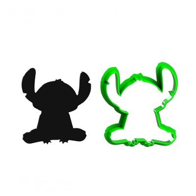 Cortador Stitch Silhueta Mod 2 Plástico PLA 5CM Cor Sortida HB Formas e Cortadores