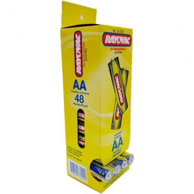Pilha Comum AA 10862 para Controles e Relogios Amarelo Rayovac Tubo com 48 Unidades 1.5V