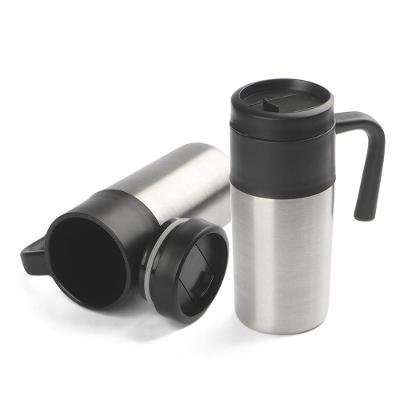 Caneca Practical Life 350ml Aço Inoxidável com Tampa Antivazamento para Uso Diário Inox