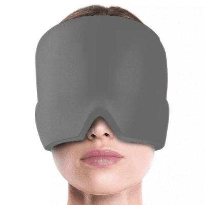 Touca de Alívio da Dor de Cabeça com Terapia Fria e Quente Reutilizável Cinza OEM Kit com 2 Unidades
