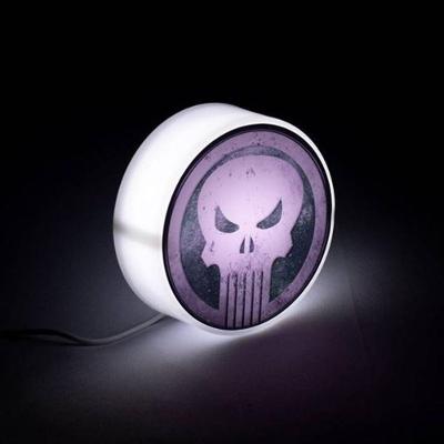 Luminária o Justiceiro Luz Difusa Ideal para Leitura Vermelho Bivolt