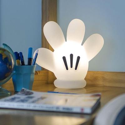 Luminária Luva Mickey Mouse com Design Disney e Acabamento Branco Bivolt