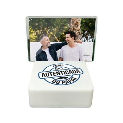 Luminária Mini Box Retrato Cópia do Papai com LED Integrado Alimentação USB 5V para Foto 10x15CM