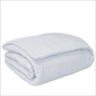 Edredom Charme King Micropercal 200 Fios Poliéster Aveludado Branco Enxovais Aquarela