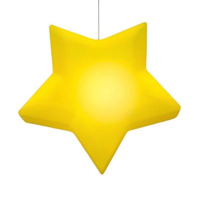Luminária Pendente Estrela Infantil Design Encantador Iluminação Acolhedora Amarelo Bivolt