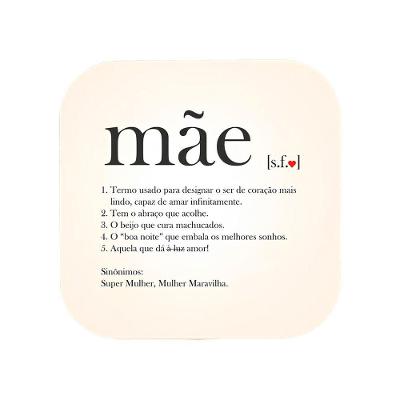 Luminária Box Significado de Mãe com Iluminação Suave e Luz Difusa Bivolt