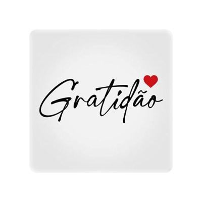Luminária Box Slim Gratidão Luz Difusa Decoração Leitura Bivolt Alimentação USB 18CM 5W