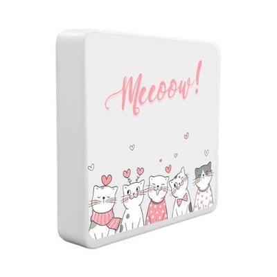 Luminária Box Slim Meow Luz Difusa para Leitura USB Bivolt Fita de LED 5W