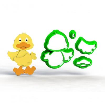 Cortador Patinho Modular Plástico PLA 5CM 1 Unidade HB Formas e Cortadores