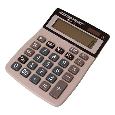 Calculadora Eletrônica  MP1012A 12 Dígitos Dupla Alimentação Cinza